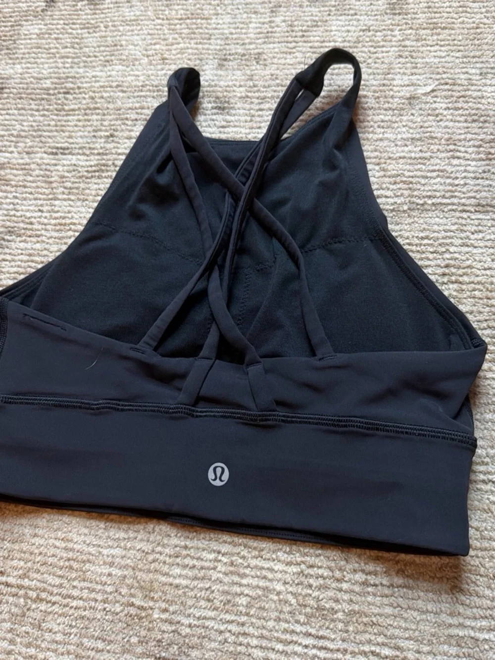 lululemon athletica Black High-Neck Sports Bra